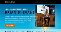 Desktop Screenshot of briandevans.com